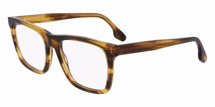 Victoria Beckham VB2670 318 Eyeglasses Striped Khaki 53mm Women