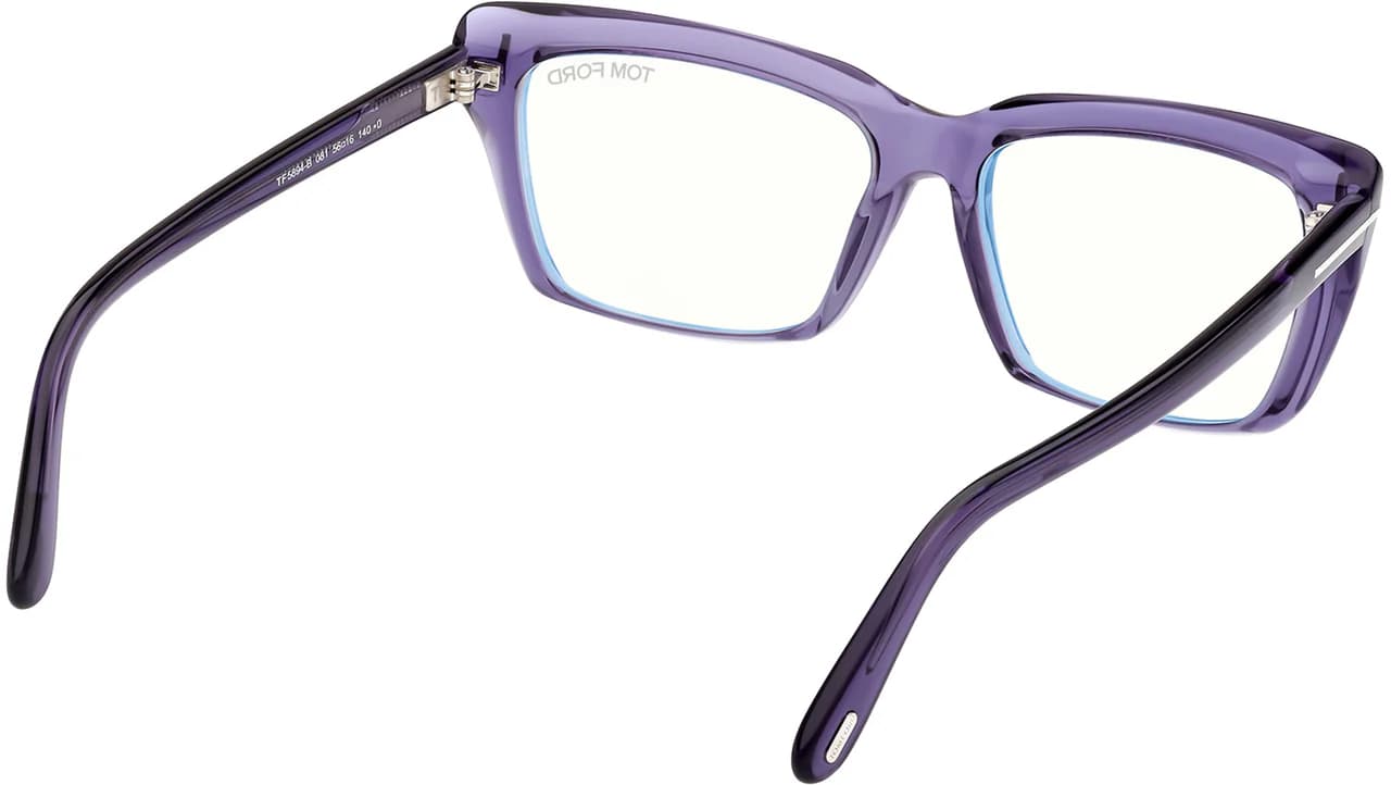 Tom Ford FT5894B 81 Eyeglasses Shiny Violet 56mm Women 4