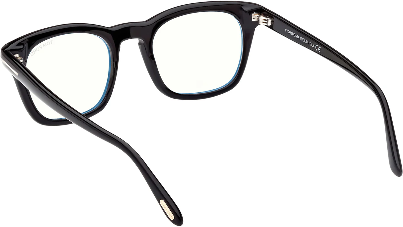 Tom Ford FT5870FB 001 Eyeglasses Shiny Black 52mm Men 3