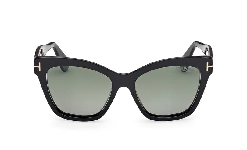 Tom Ford FT1217 01R Sunglasses Shiny Black 55mm Women 2