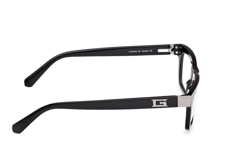 Guess GU50242 001 Eyeglasses Shiny Black 53mm Men 5