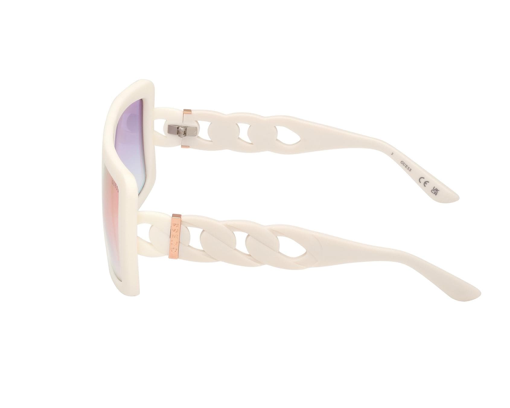 Guess GU00109 21Z Sunglasses White 60mm Women 3
