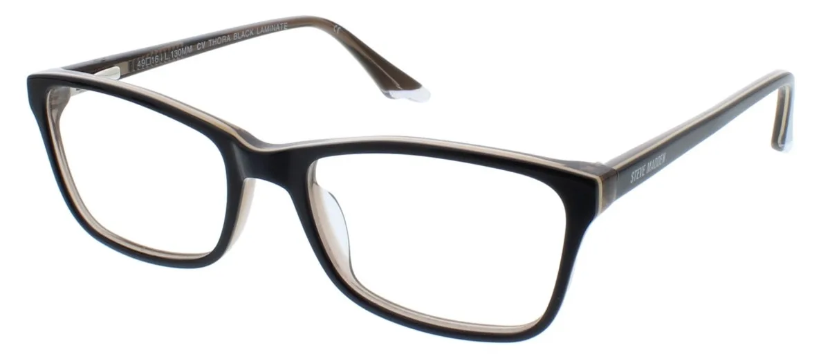 Steve Madden Thora Eyeglasses Black Laminate 47mm Kids