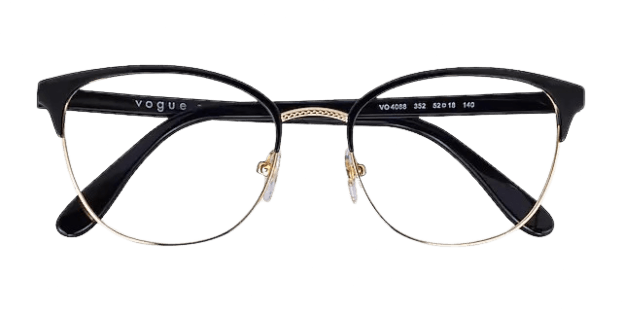 Vogue VO4088 352 Eyeglasses Black Gold 50mm Women 4