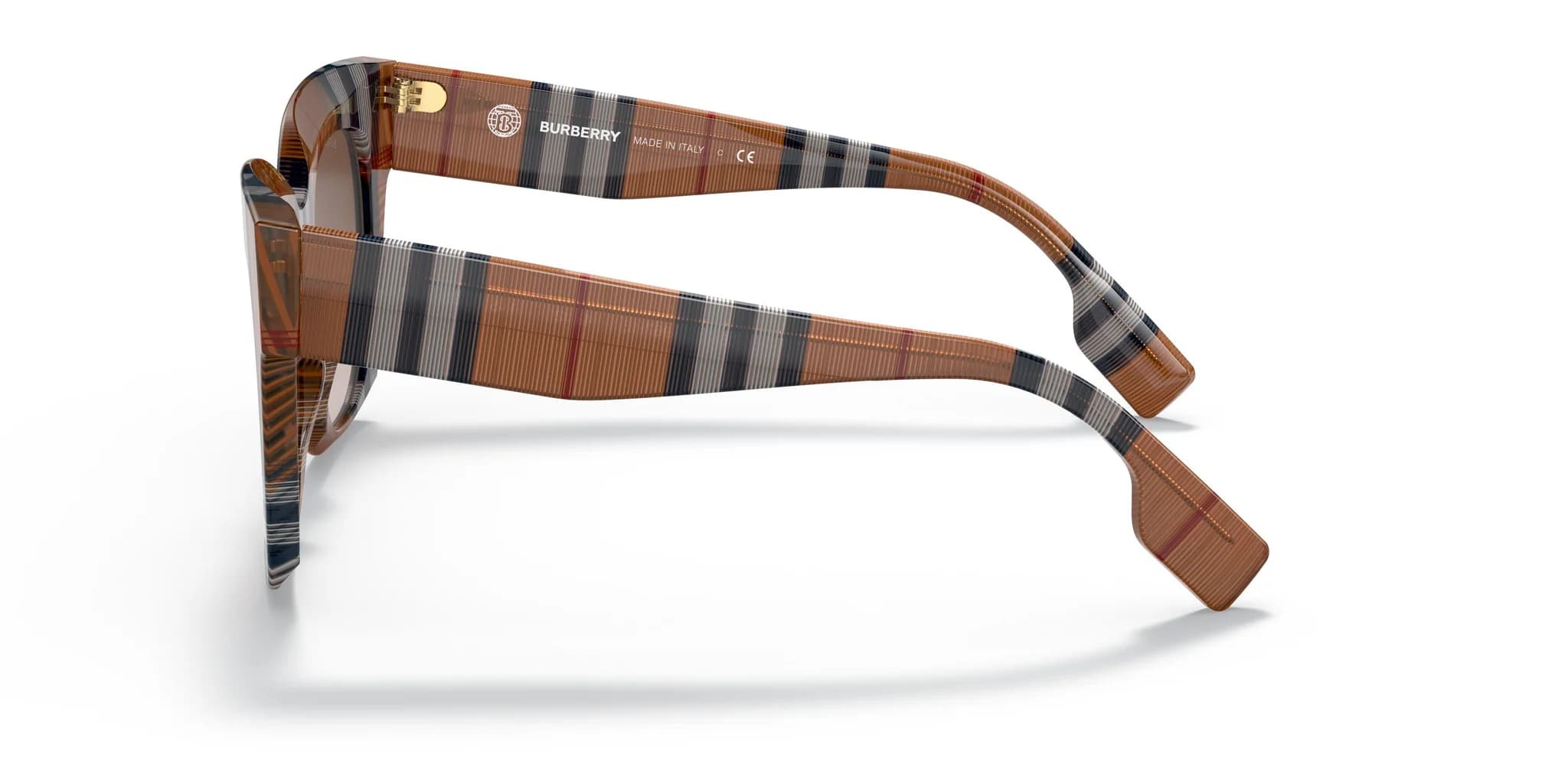 Burberry 0BE4364 396713 Sunglasses Check Brown 49mm Women 3