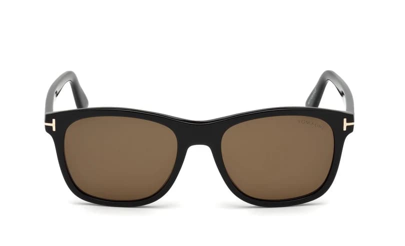 Tom Ford FT0595 01J Sunglasses Shiny Black 55mm Men 2