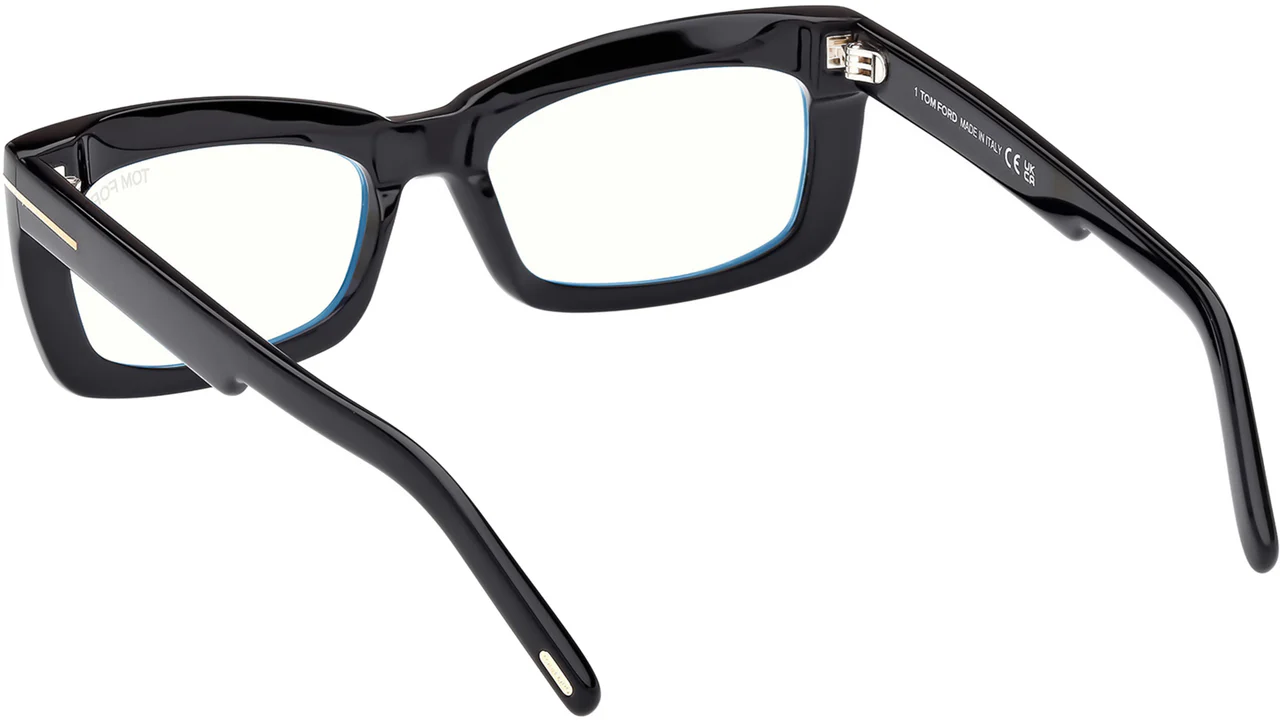 Tom Ford FT5966B 001 Eyeglasses Shiny Black 55mm Women 3