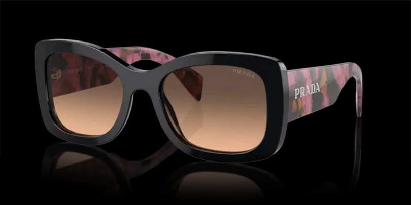 Prada SPRA08 12O50C Sunglasses Brown 56mm Women