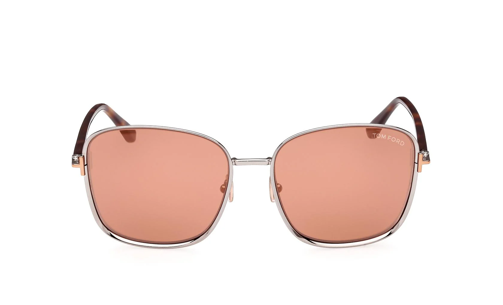Tom Ford FT1029 12G Sunglasses Shiny Dark Ruthenium 57mm Women 2