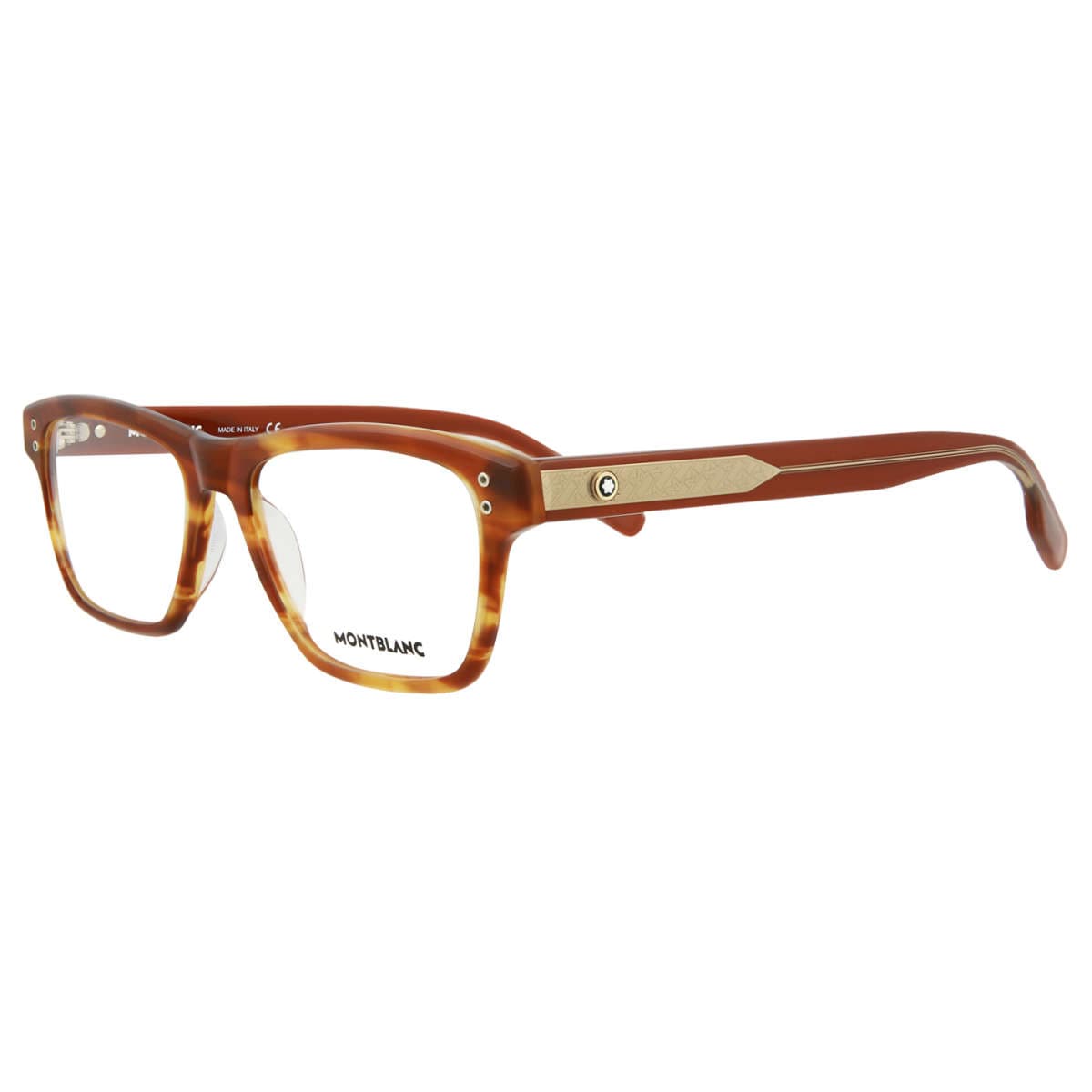 Montblanc MB0125O 006 Eyeglasses Brown 55mm Men
