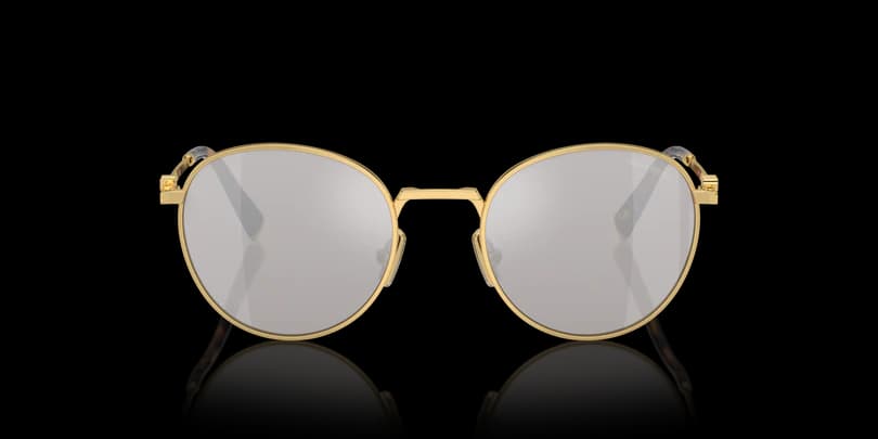 Miu Miu MU 55ZS 5AK07F Sunglasses Gold 50mm Women 2