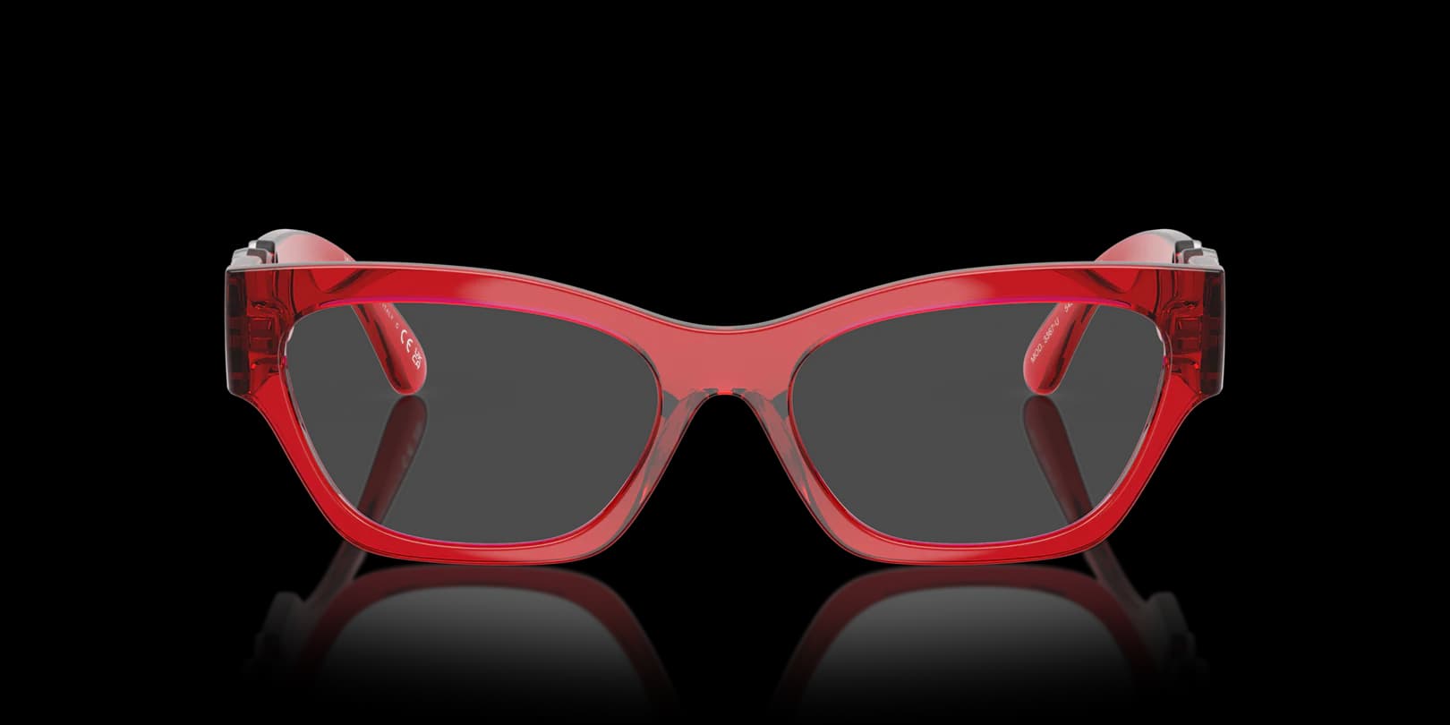 Versace 0VE3367U 5495 Eyeglasses Transparent Red 52mm Women 2