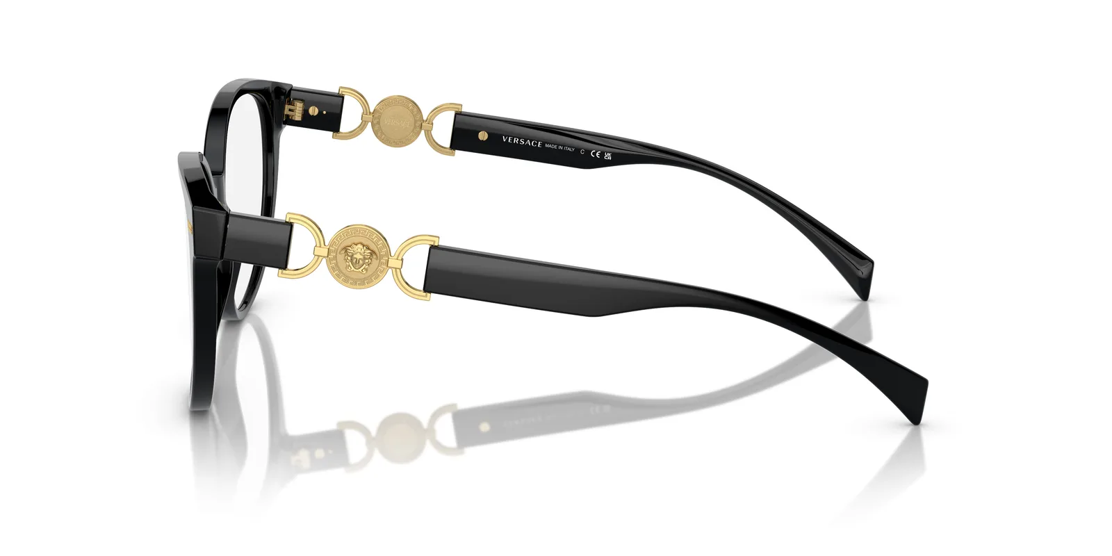 Versace 0VE3334 GB1 Eyeglasses Black 55mm Women 3