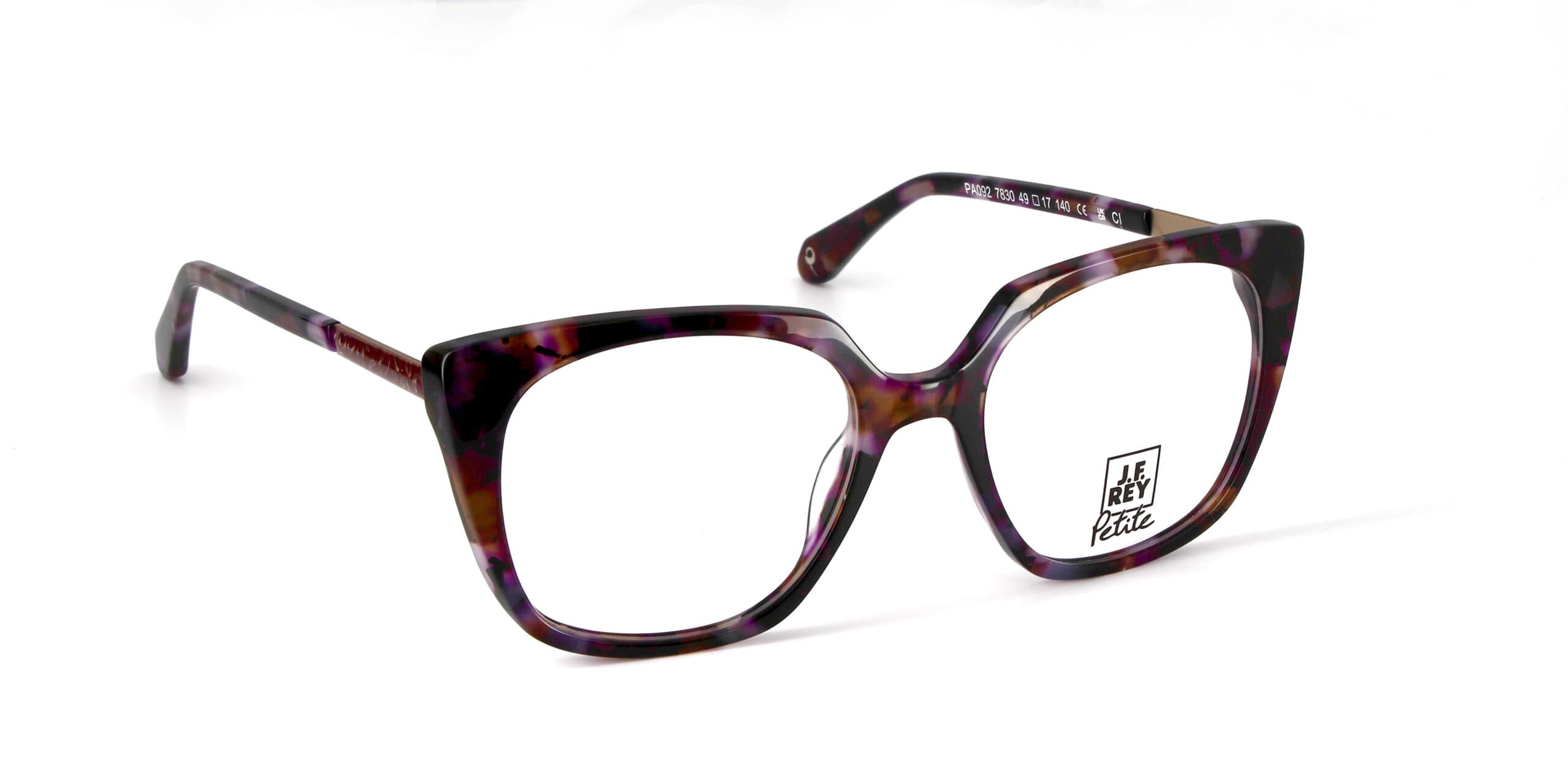 J.F. Rey Petite PA092 7830 Eyeglasses Purple Red 49mm Women