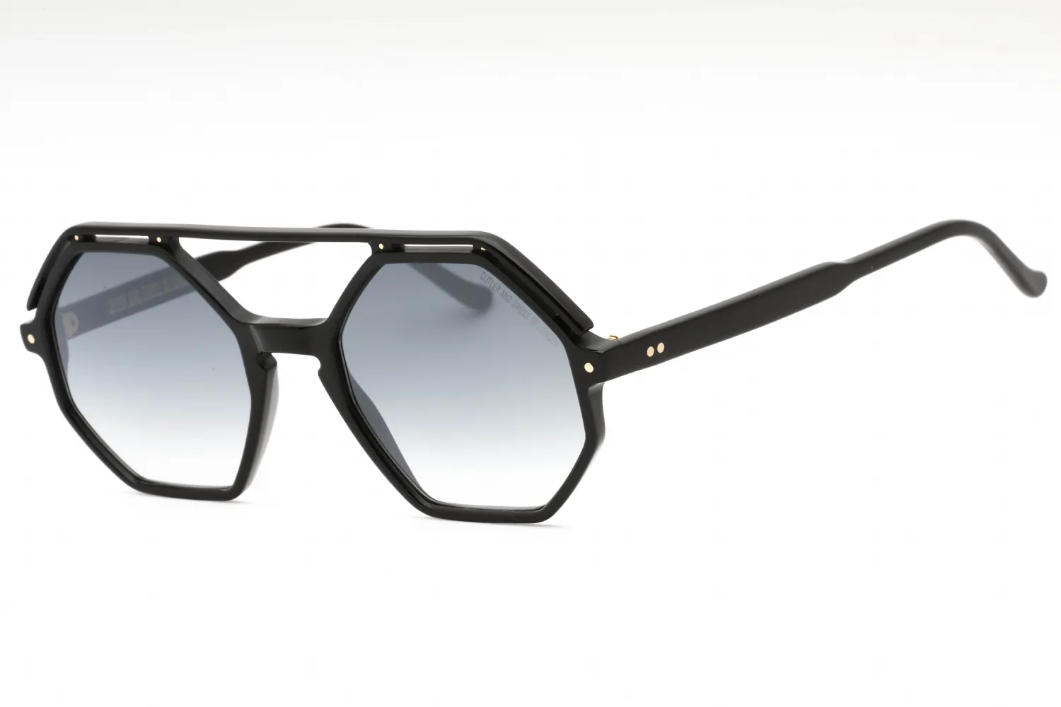 Cutler and Gross CGSN137153 001 Sunglasses Black 53mm Unisex