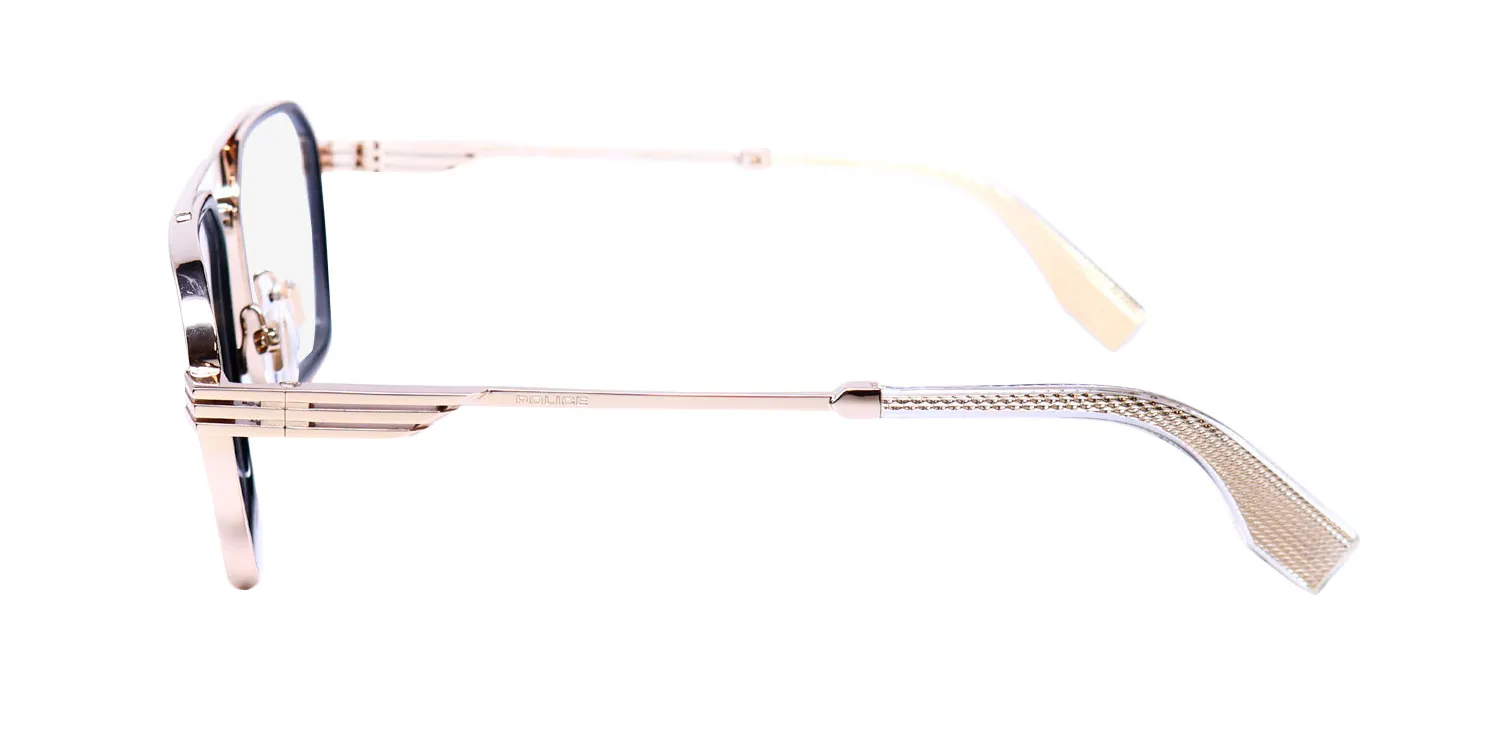 Police Vplq76v Mercury 3 300y Eyeglasses Shiny Rose Gold 55mm 4
