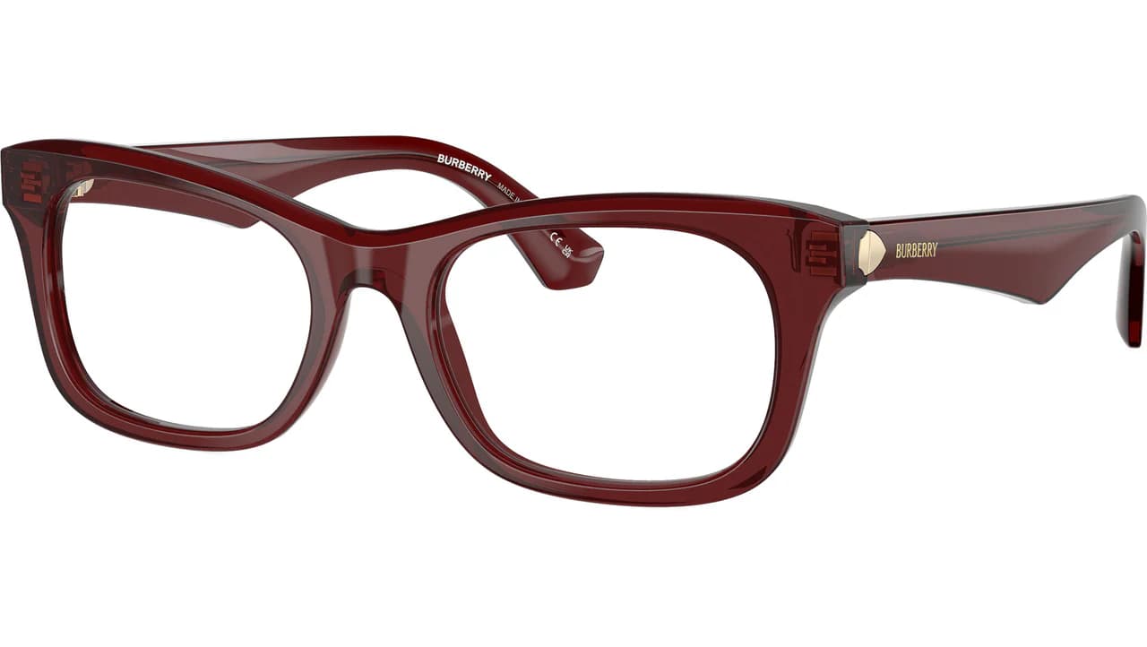 Burberry 0BE2422 4128 Eyeglasses Transparent Bordeaux Burgundy 52mm Women
