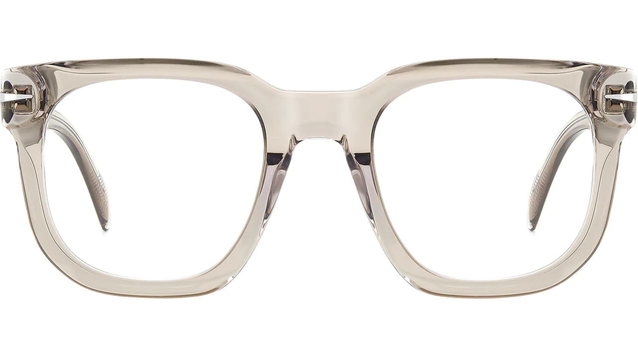 David Beckham DB 7123 0SD9 Eyeglasses Beige Crystal 50mm Women 2