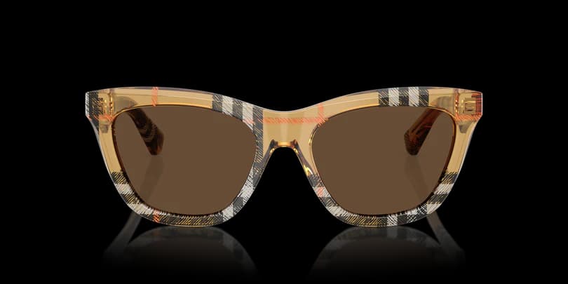 Burberry 0BE4435 414673 Sunglasses Check Sand 53mm Women 2