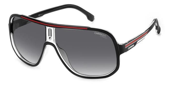 Carrera 1058/S 0OIT 9O Sunglasses Black Red 63mm Men