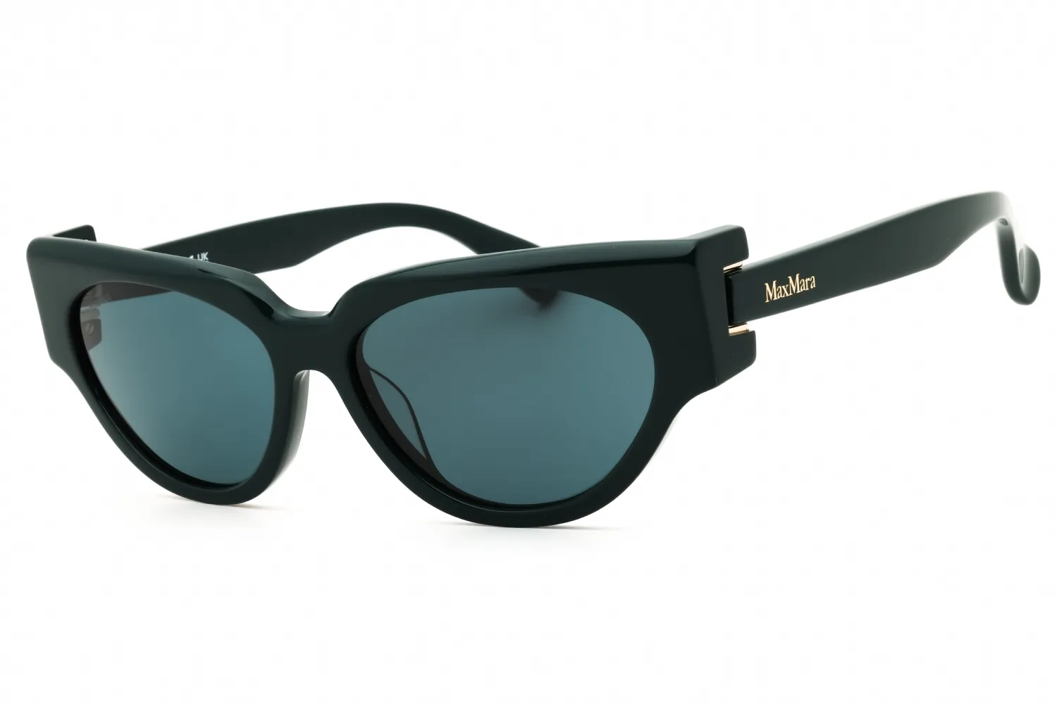 Max Mara MM0139 96N Sunglasses Shiny Dark Green 55mm Women