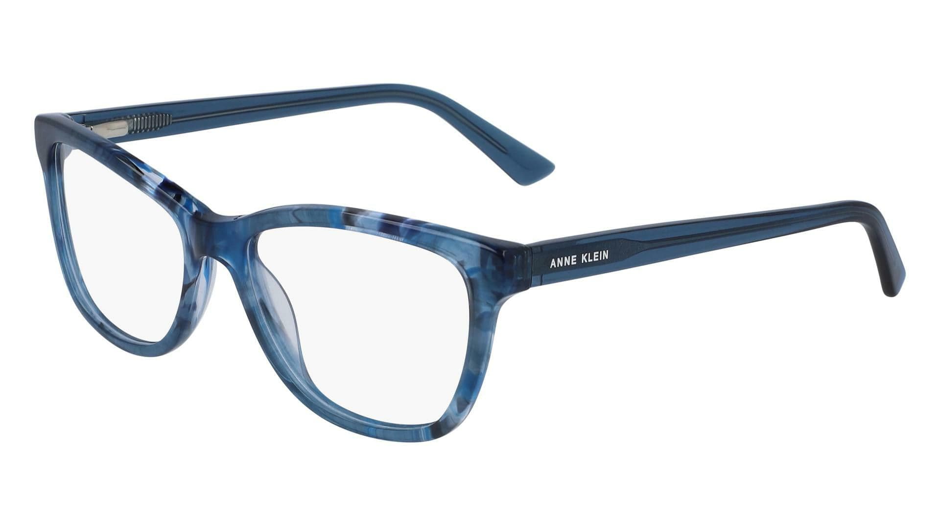 Anne Klein AK5074 400 Eyeglasses Blue Horn 51mm Women