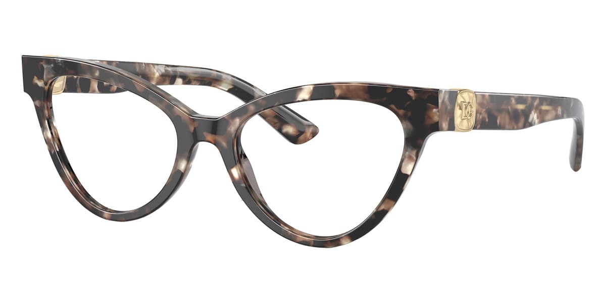 Dolce &amp; Gabbana DG3394 3438 Eyeglasses Brown 52mm Women