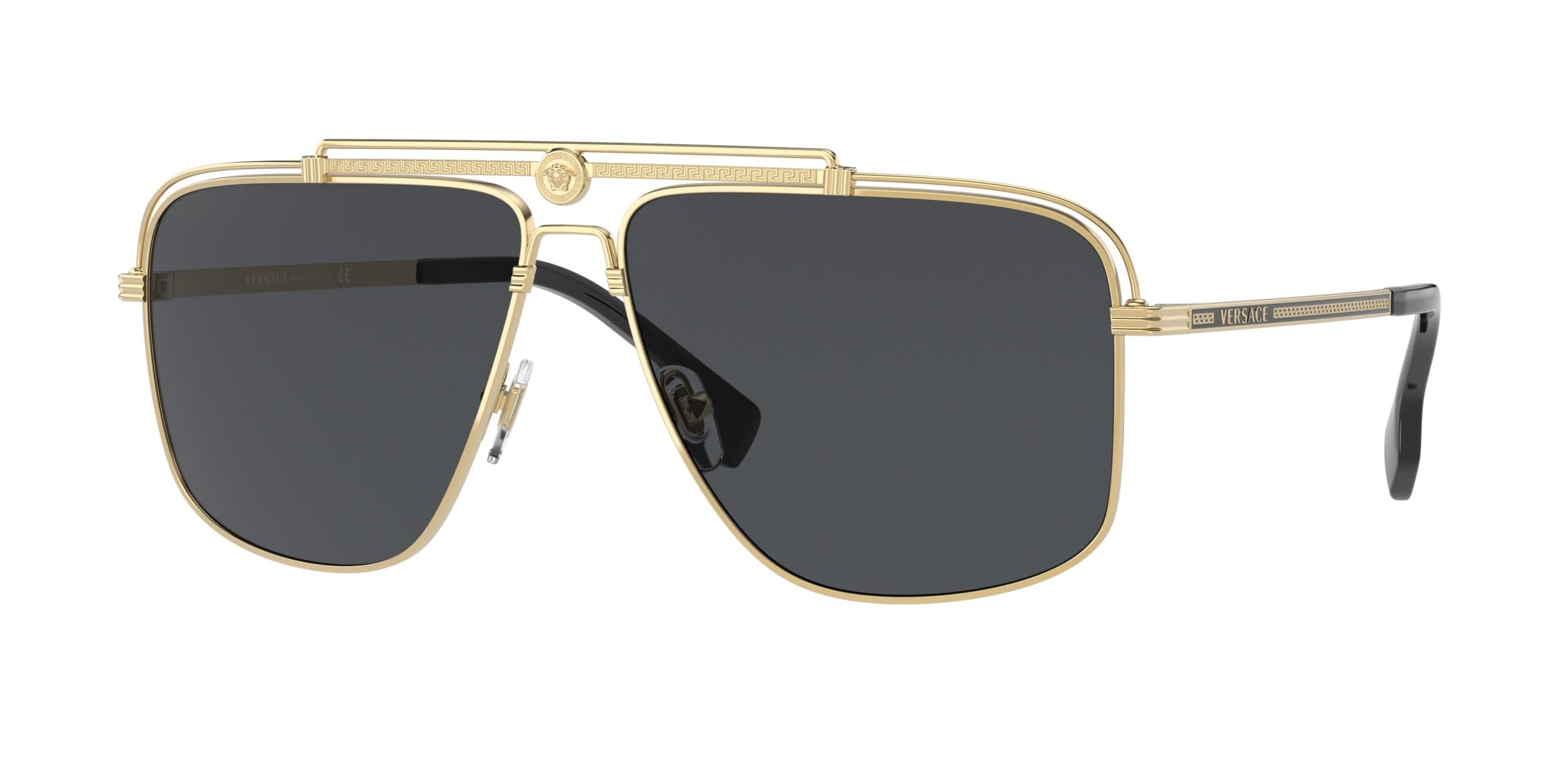 Versace 0VE2242 100287 Sunglasses Gold 61mm Men