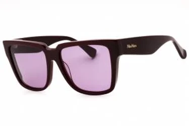 Max Mara MM0078 69Y Sunglasses Shiny Bordeaux 57mm