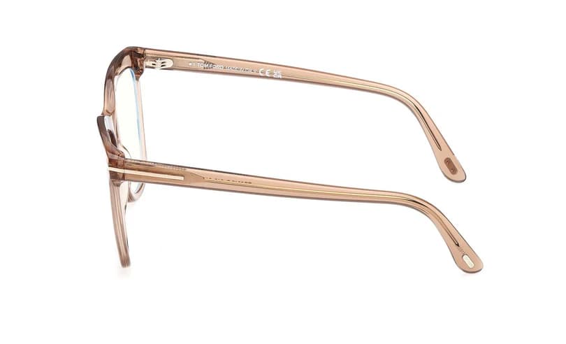Tom Ford FT6042B 045 Eyeglasses Shiny Light Brown 54mm Women 3