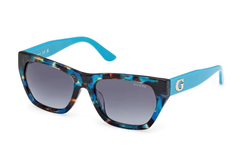 Guess GU00203H 87P Sunglasses Turquoise 56mm Women