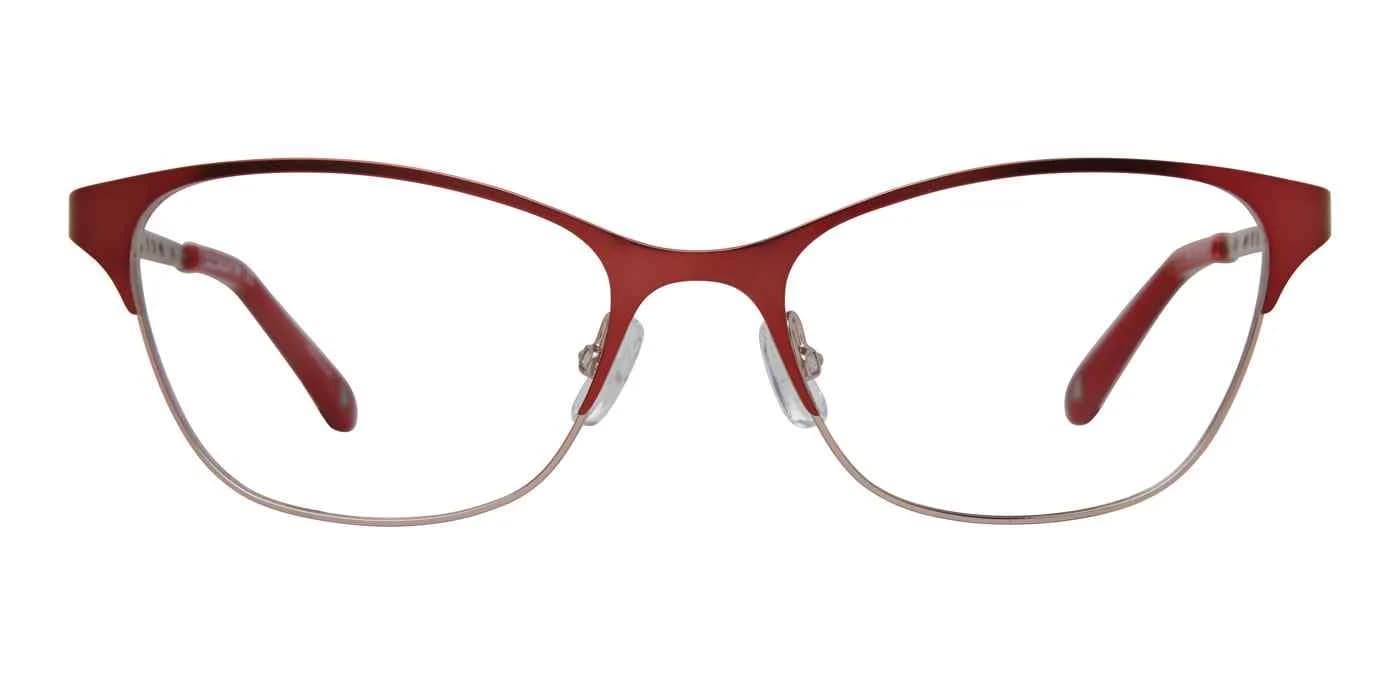 Liz Claiborne L 465 0G1C Eyeglasses Matte Red Gold 51mm Women 2