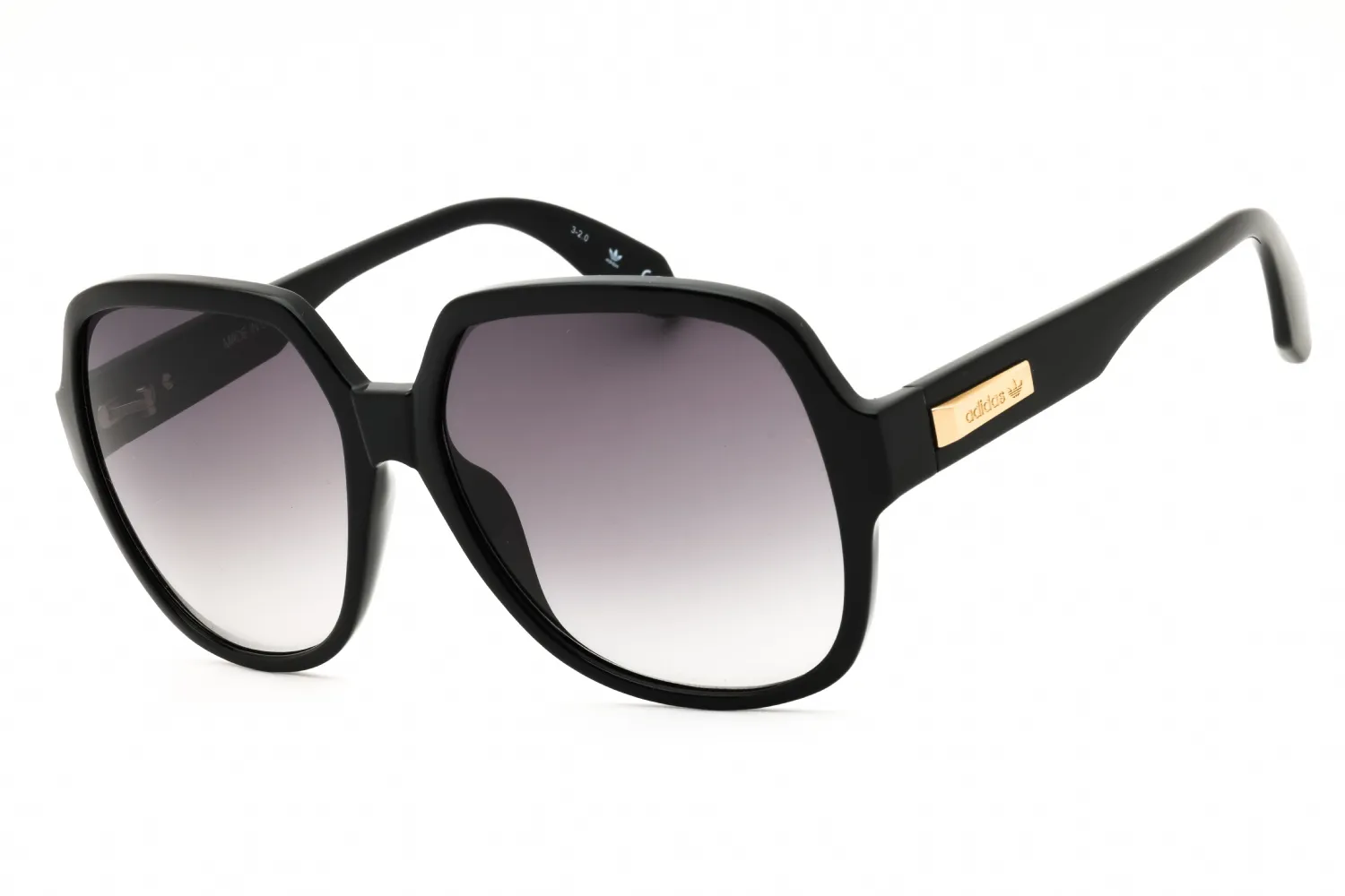Adidas OR0034 01B Sunglasses Shiny Black 57mm Women