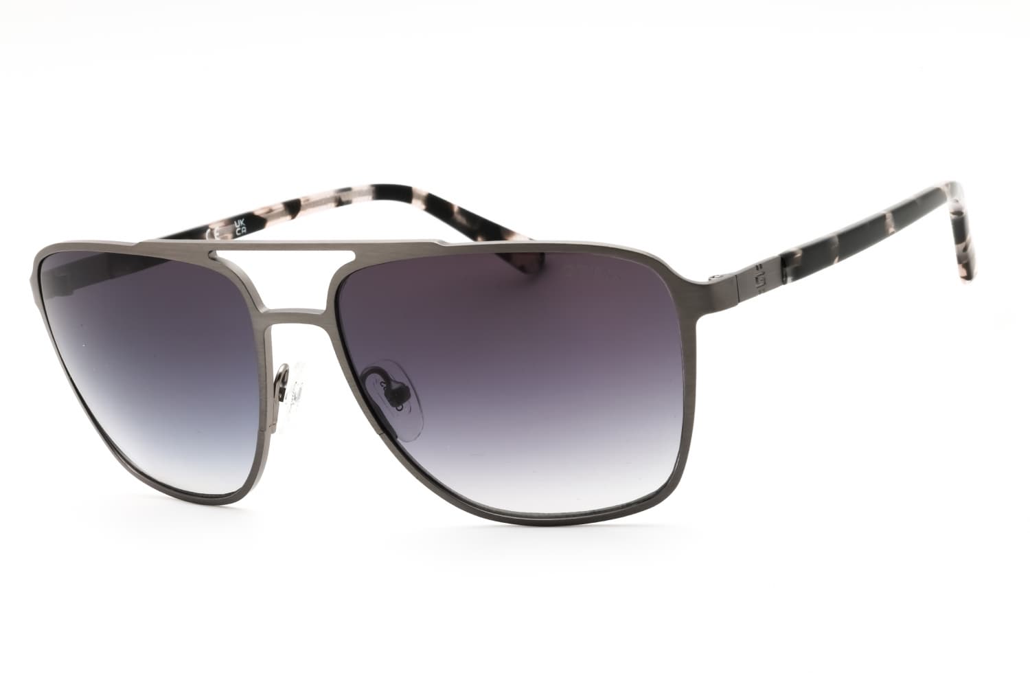 Guess GU00210 07B Sunglasses Matte Dark Nickeltin 60mm Women