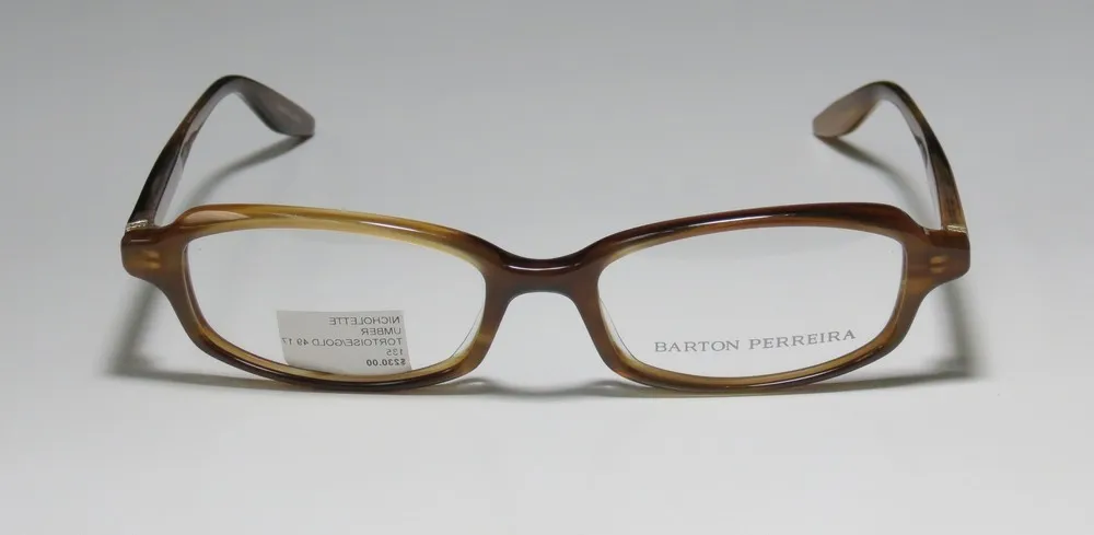 Barton Perreira Nicholette umt/gol Eyeglasses Amber Brown 49mm 3