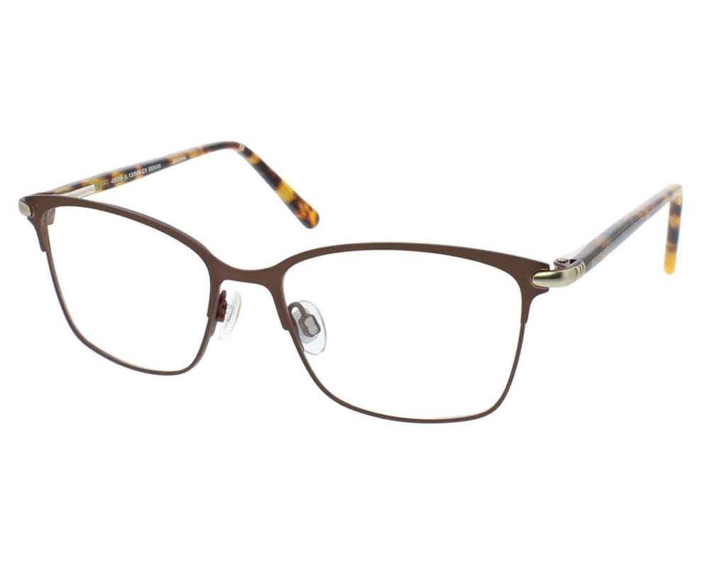 Ellen Tracy Bekan Eyeglasses Brown 49mm Women