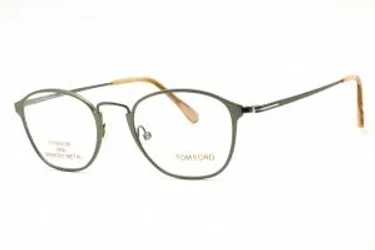 Tom Ford FT5349 093 Eyeglasses Clear Shiny Green 49mm