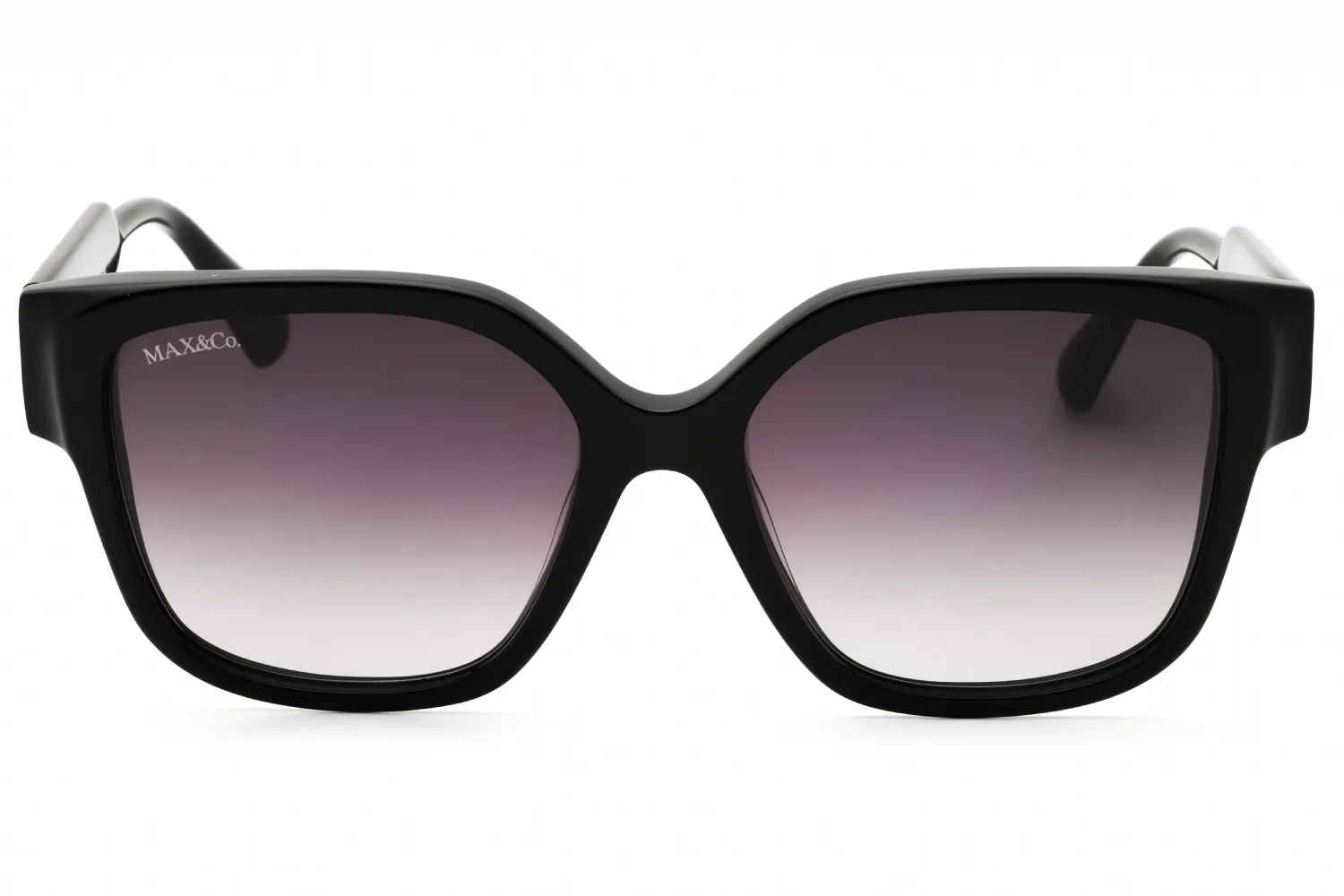 Max & Co MO0075 01B Sunglasses Shiny Black 55mm Women 2