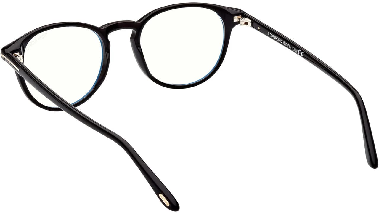 Tom Ford FT5803B 001 Eyeglasses Shiny Black 49mm Men 3