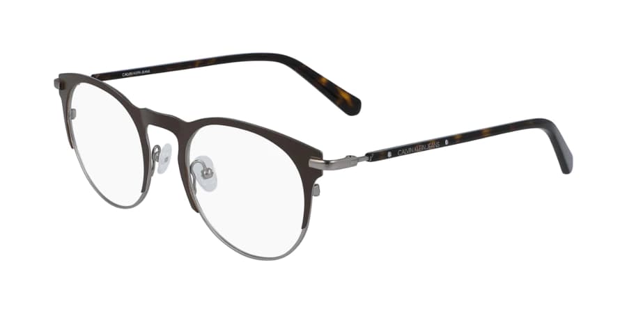 Calvin Klein Jeans CKJ19313 201 Eyeglasses Matte Dark Brown 49mm Unisex