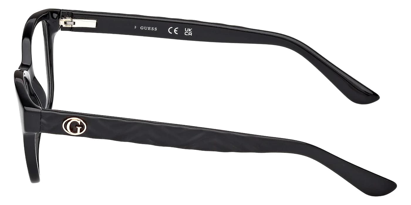 Guess GU50307 001 Eyeglasses Shiny Black 50mm Women 3