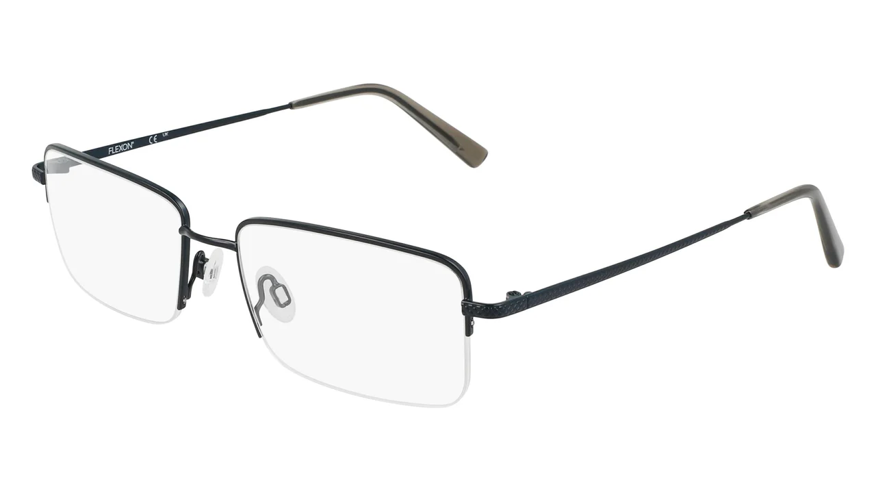 Flexon H6073 414 Eyeglasses Satin Navy 59mm Men