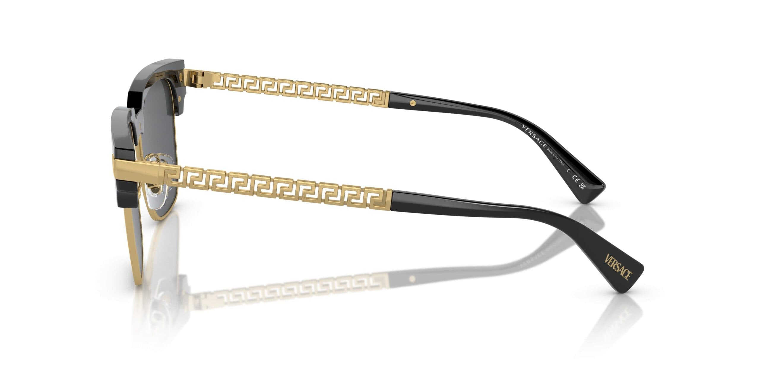 Versace MOD.4447 GB1/87 Sunglasses Black 55mm Unisex 2