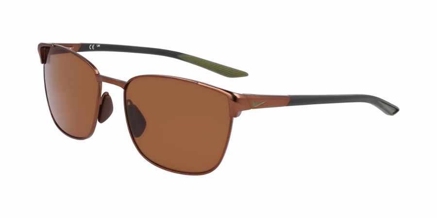 Nike METAL FUSION FV2377 215 Sunglasses Satin Walnut 55mm Men