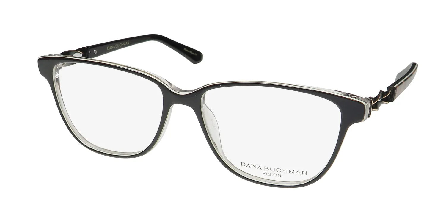 Dana Buchman Fleur bk Eyeglasses Black 52mm