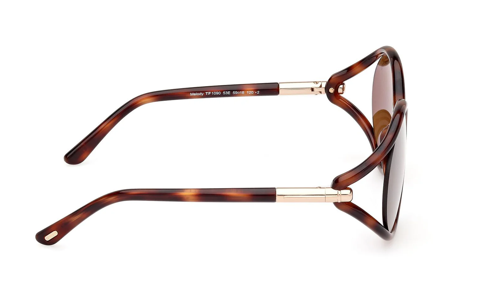 Tom Ford Melody FT1090 53E Sunglasses Blonde Havana 59mm Women 3