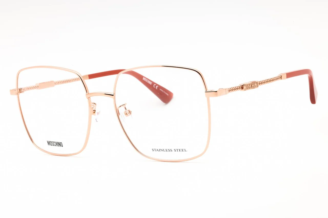 Moschino MOS615/G 0DDB Eyeglasses Gold Copper 56mm Women