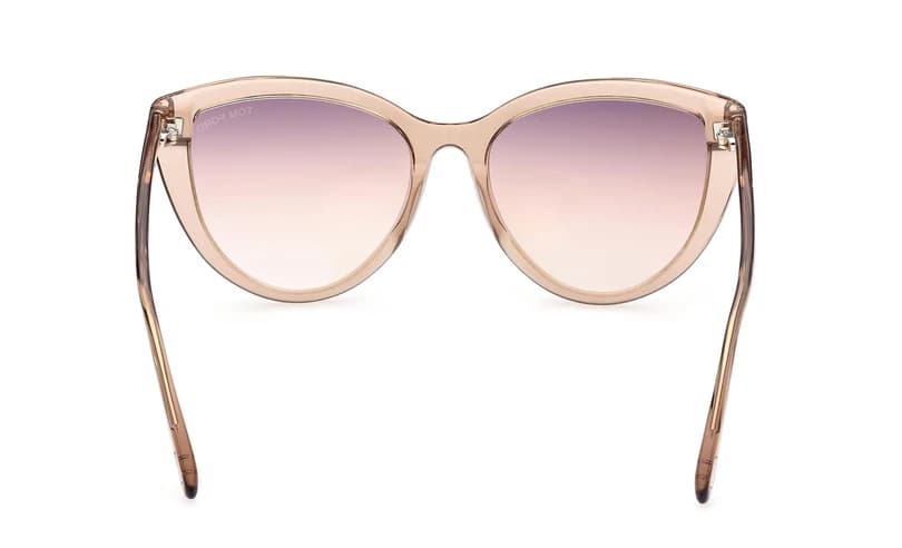 Tom Ford FT0915 45G Sunglasses Shiny Light Brown 56mm Women 4