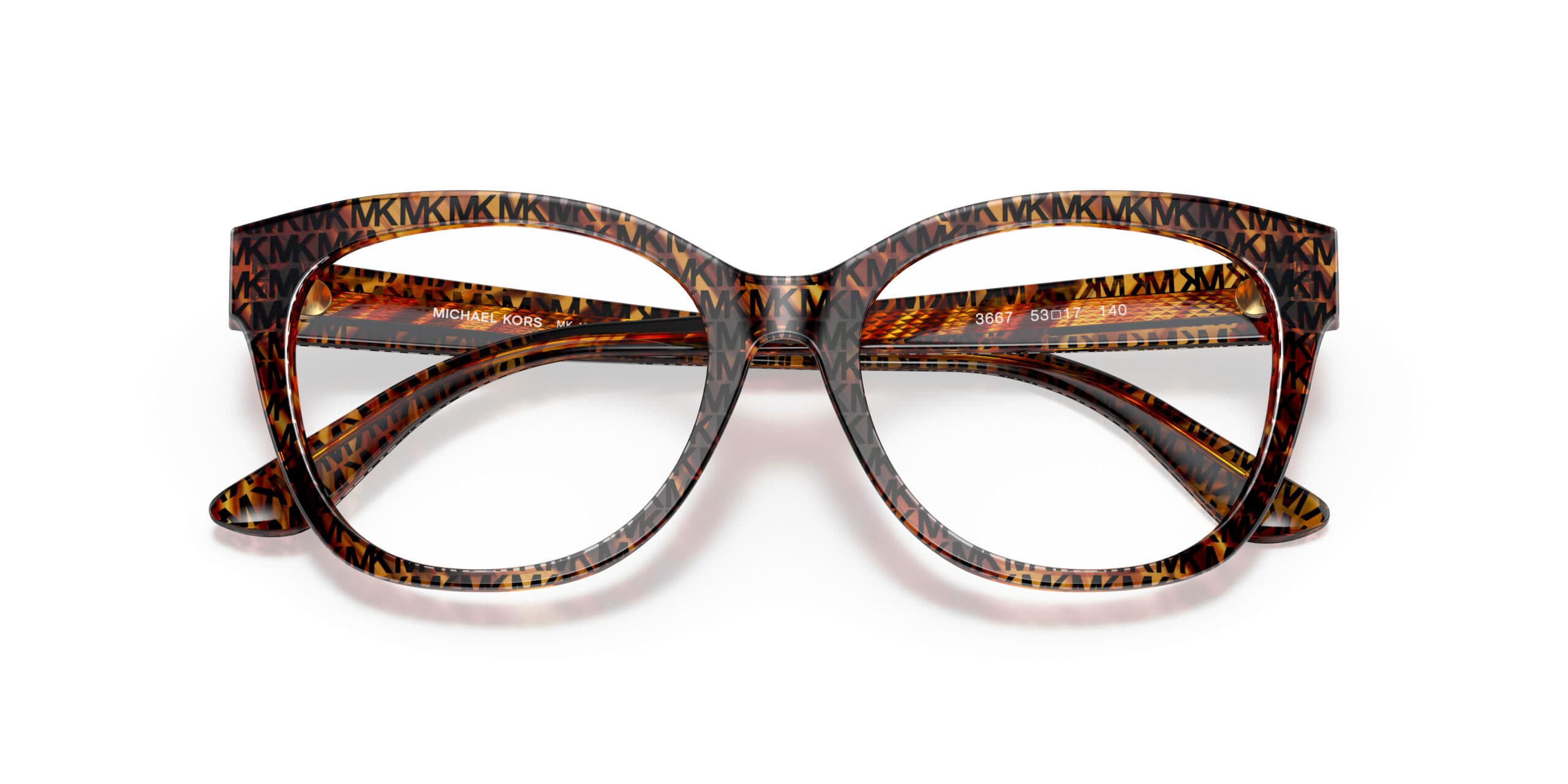 Michael Kors MK4081F Santa Monica 3667 Eyeglasses Logo Print Tortoise 53mm Women 5
