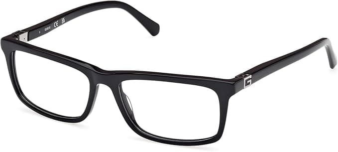 Guess GU50190 001 Eyeglasses Shiny Black 58mm Men